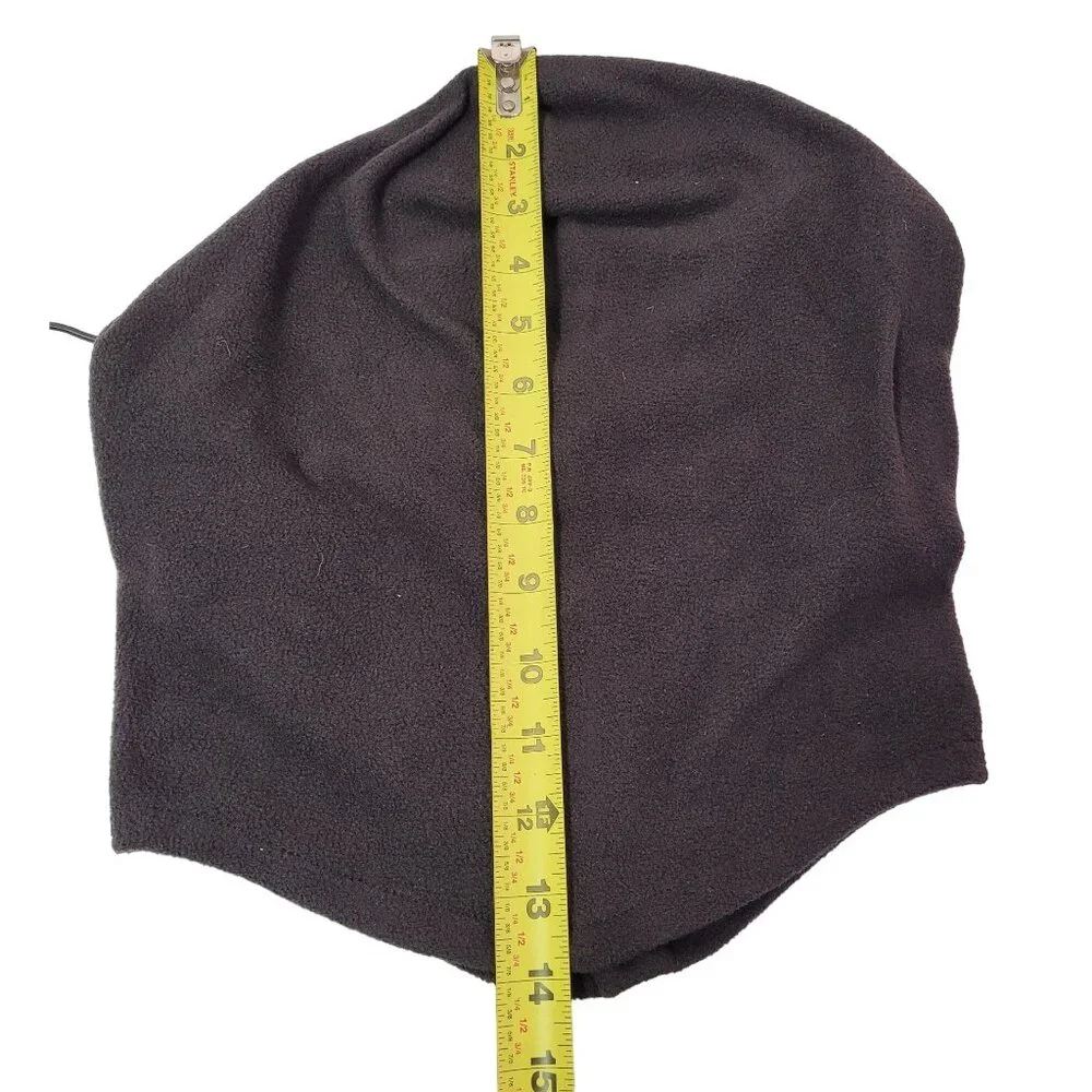 Tek Gear Men's 4-In-1 Hood, Neck Warmer Gaiter Hood One Size Black